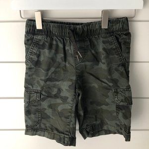 Camo cargo shorts, boy 6/7